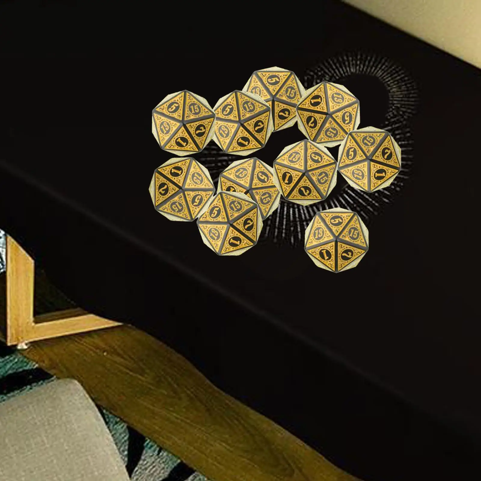 Multifaceted Acrylic Dice Set 20mm Puzzle Game Accessory for Teaching World Entertainment and Party Role Play