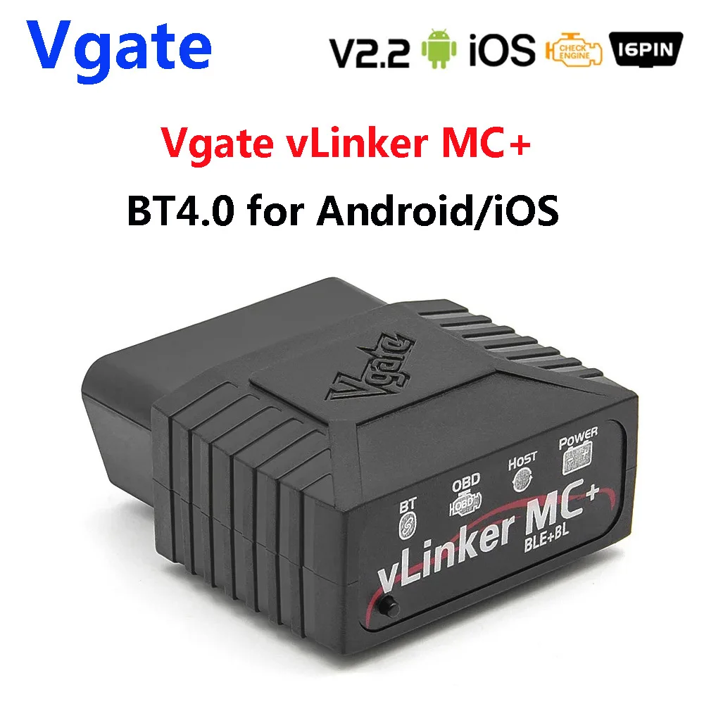 

Vgate vLinker MC+ ELM327 V2.2 Bluetooth 4.0 OBD2 Scanner Bimmer Code FORScan For Android/IOS Auto Car Diagnostic Tools V1.5