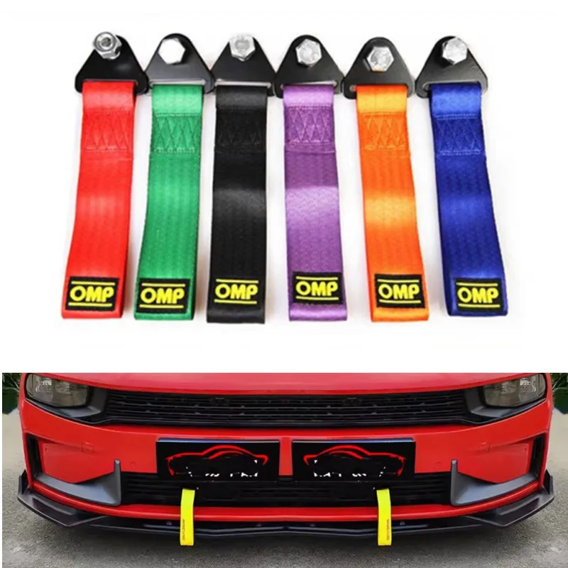 عالية القوة سيارة النايلون سحب حزام سيارة سحب الحبال مقطورة الحبال الوفير مقطورة ماكس 2 طن سحب حزام مع الجوز اكسسوارات السيارات