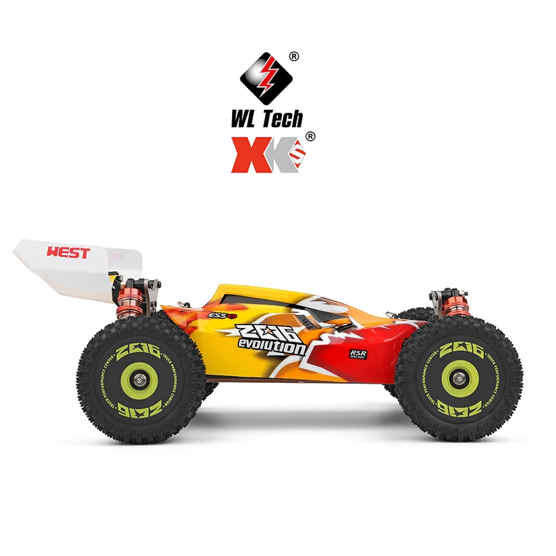 WLtoys 144010 V8 RC Car Brushless 1:14 75Km/H High Speed Metal 4WD Drive Off-Road 2.4G Transmitter 1/14 RC Racing Car VS 144010