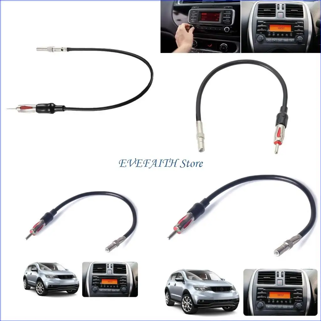 124B Car Radio Antenna Adapter Stereo FM Antenna Adapter Converter To DIN Connector for Car Stereo Head Exterior Part