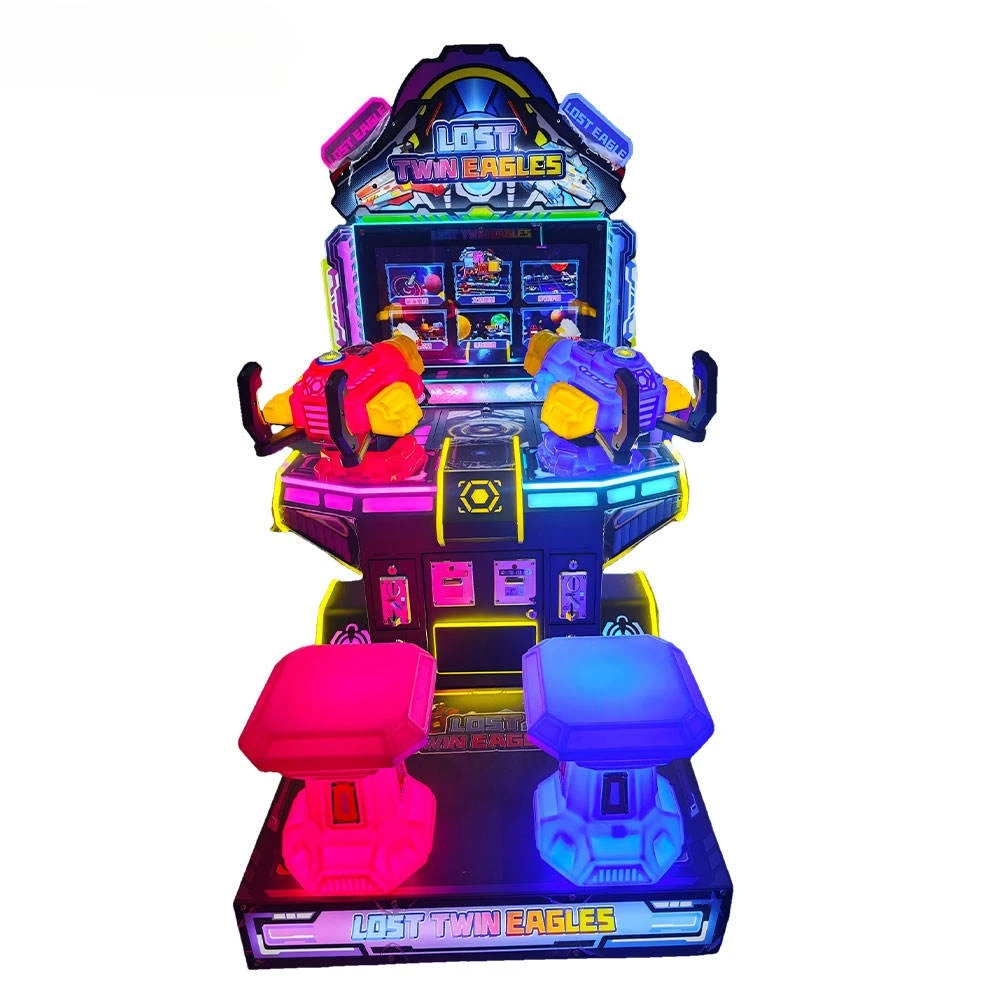 New Model Double-Player Racing Game Machine Large Electronic Arcade Coin-Operated Metal Plastic Gun-Firing Excluding Freight
