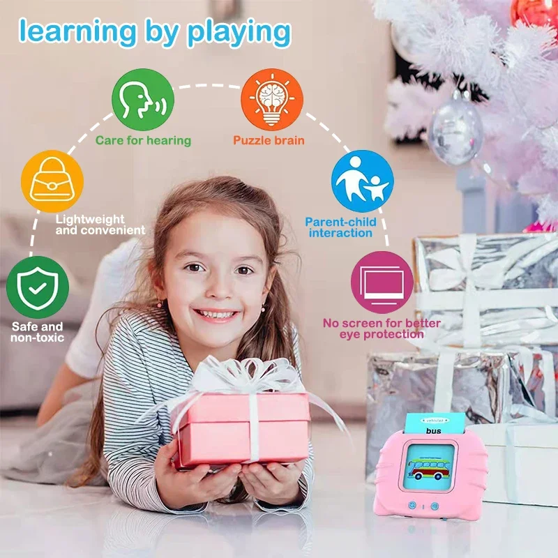 Talking Flash Cards for Toddlers 224 Sight Words Flash Cards Kids English Language Electronic Book Kids Educational Learning Toy