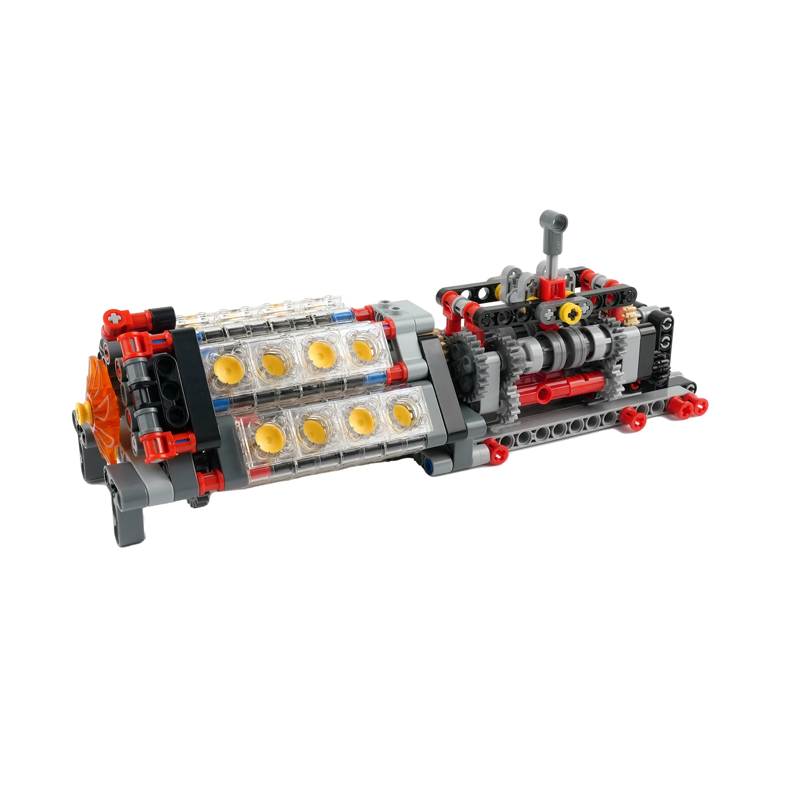 Moc 6 velocidades caixa de velocidades v16 motor modelo m motor aa aaa bateria caixa 8883 8881 88000 bloco de construção funções energia para legoeds tijolo
