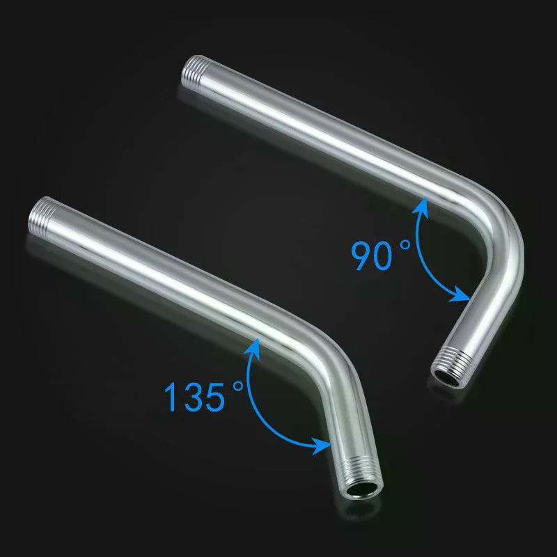 1PC Wall Shower Arm Rust Proof Shower Head Extension Pipe Stainless Steel Arm Bracket Bathroom Home Accessories