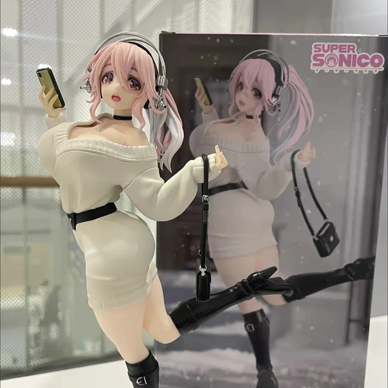 Auf Lager Original Furyu Super Sonico Modell Anime Figur Sammeln Spielzeug Kawaii Desktop Ornament Dekoration Jungen Geburtstag Geschenke