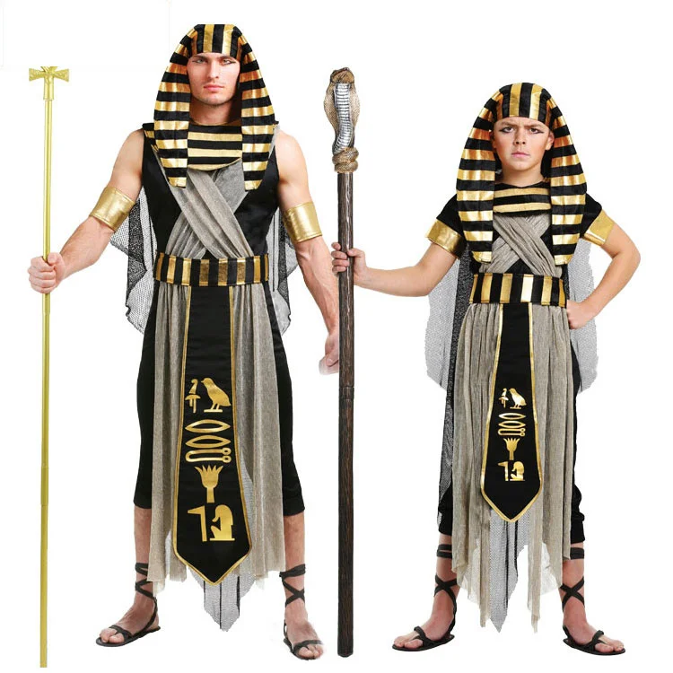 

COS Halloween Khuf Pharaoh Costume Adult Children's World Famous Tutankhamun Khuf Pharaoh Costume