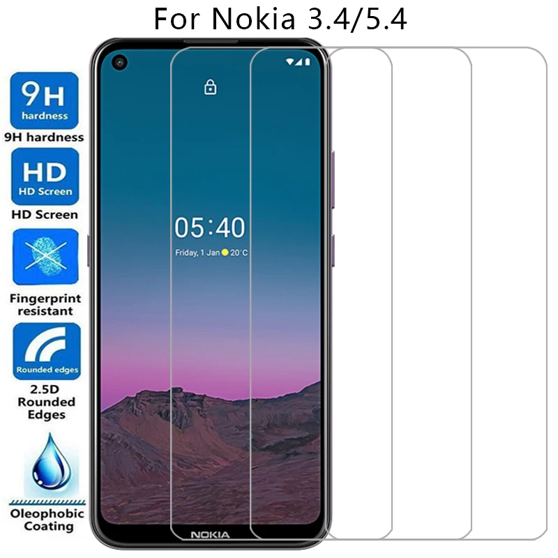 screen protector for nokia 3.4 5.4 protective tempered glass on nokia3.4 nokia5.4 3 5 4 34 54 phone film glas 9h