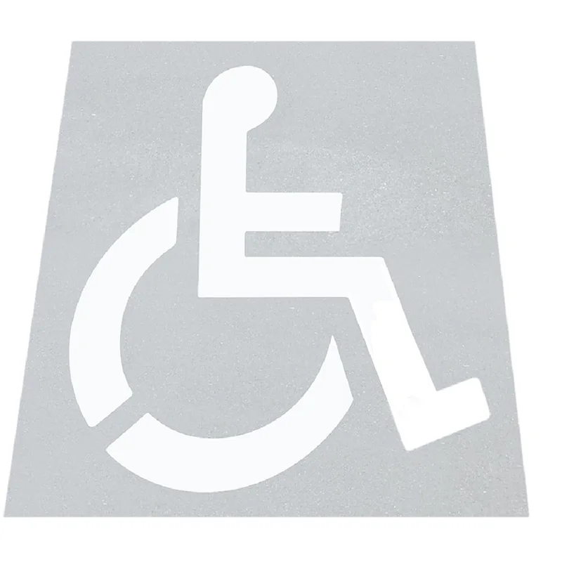 

-A99Z Silicone Parking Lot Stencil For Parking Pavement Painting Parking Stencils Disabled Template Mold
