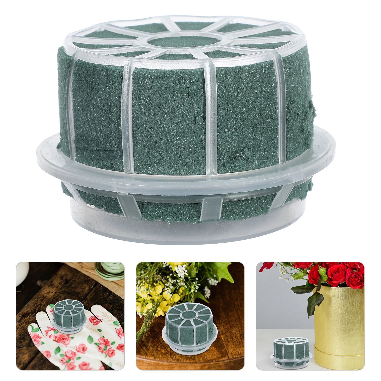 

Self-Adhesive Floral Holder Round Water-Absorbing Base Lightweight Wedding Party Decoration Bouquet Support Welcome Sign