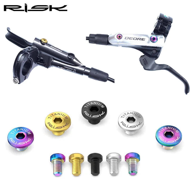 

Титановый винт с головкой тормозного цилиндра RISK для Shimano M7000 M8000 M9000 M9020 M615 M675 M785, цельные отдельные болты крышки масляного цилиндра