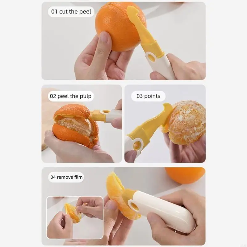 L9BE Multifunctional Fruit Peeler for Citrus Pomegranate Grapefruit Ergonomic Handle