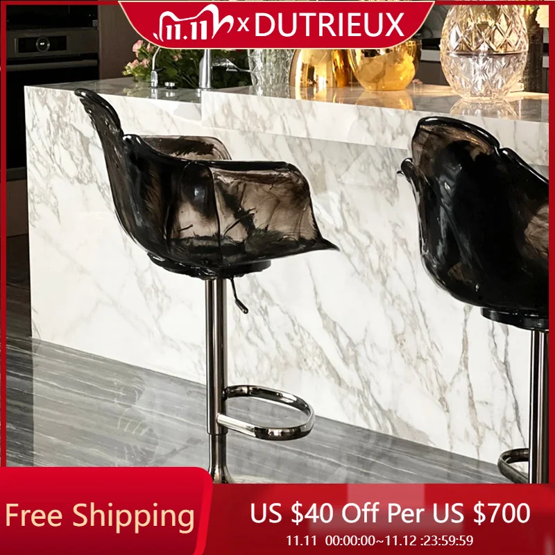 

height acrylic bar stools bedroom modern swivel soft ergonomic Computer chair aesthetic Relaxing cadeira lounge suite furniture