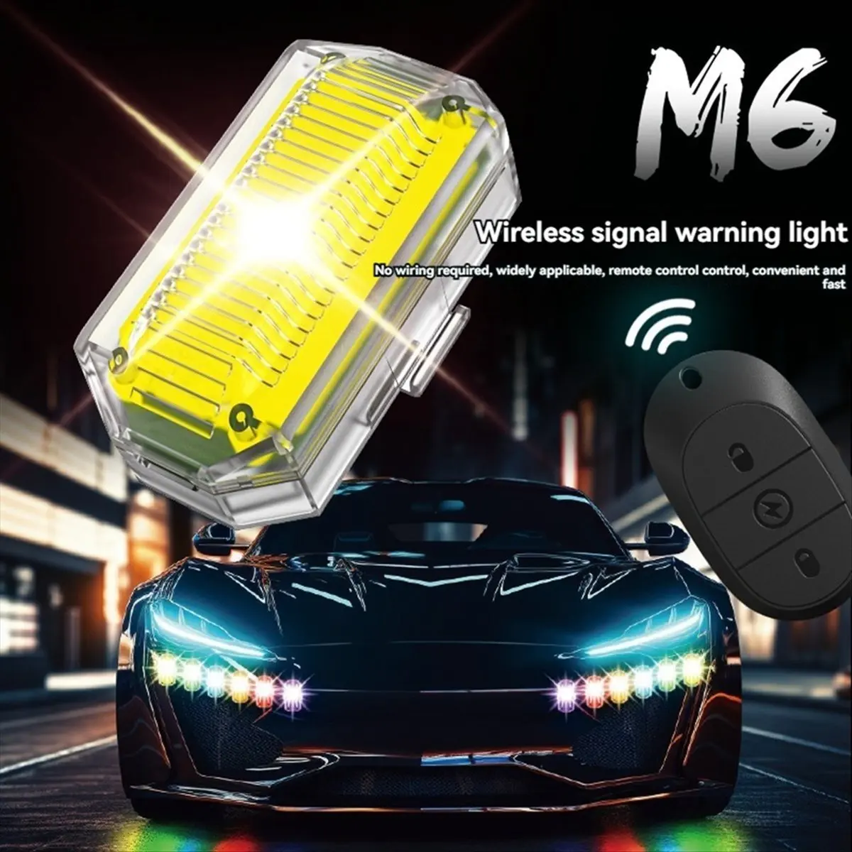 morning Wireless LED Drone Strobe Light for Motorcycle Car Bike 2.4G Remote Control Flash Warning Light Signal Light 4 Light