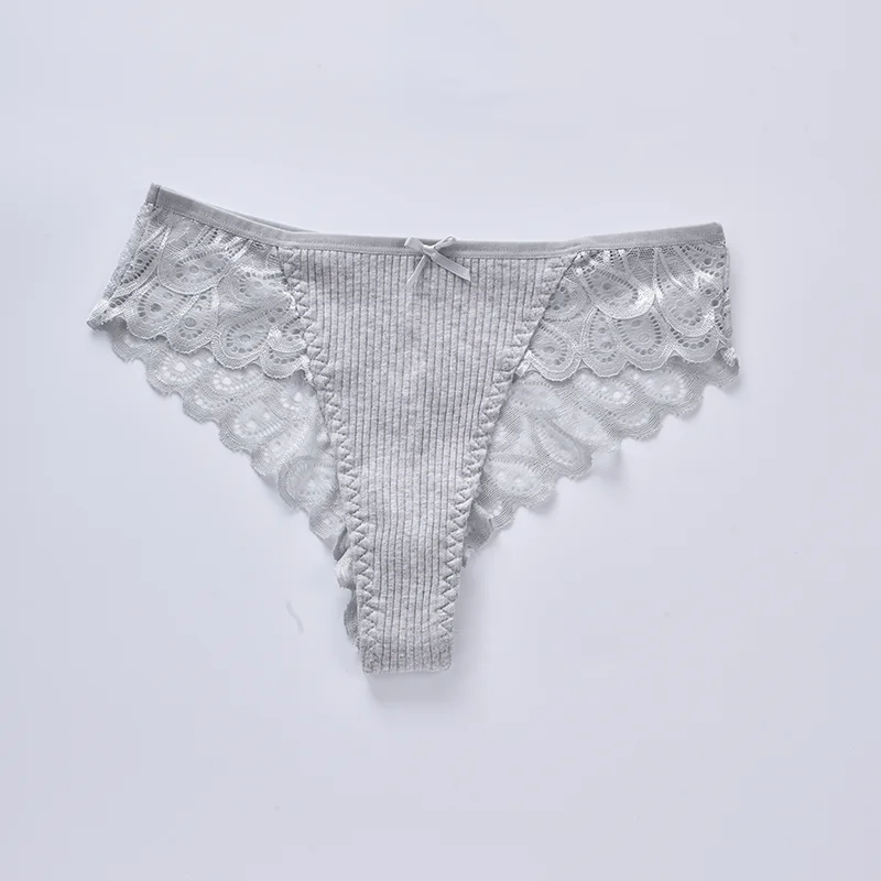 Women Sexy Lace Panties Low Waist G String Floral Female Thongs Womens Intimates Thong Comfortable and Soft G-string