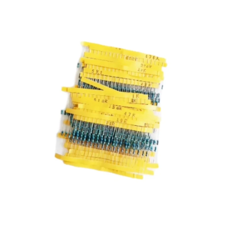 1/4W 1% Color Ring Metal Film Resistor 10Ω/22R/47R/100R/220R/470R/680R/1K/2.2K/4.7K/6.8K/10K/22K/47K/68K/100K/220K/470K/680K/1M