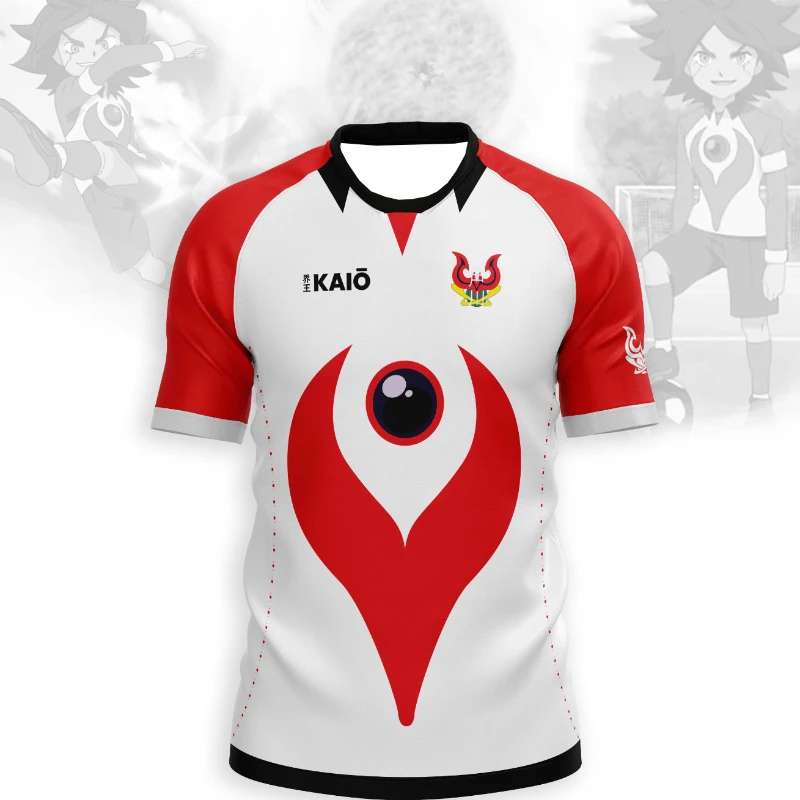 Men's Football T-shirt Japanese Animation T-shirt Inama Eleven Joint Short-sleeved Summer Comfortable Sports Children's T-shirt image 3