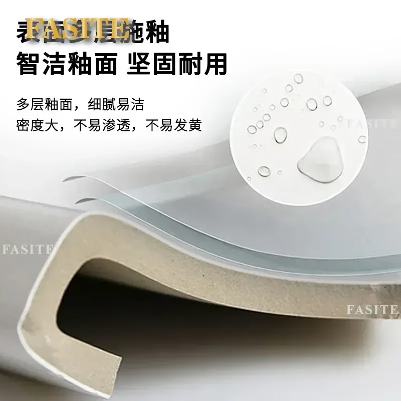 For 56CM Wide Bathroom Cabinet Single Ceramic Integrated Wash Basin Supports Corner And Edge Cutting Modern Vanity Unit