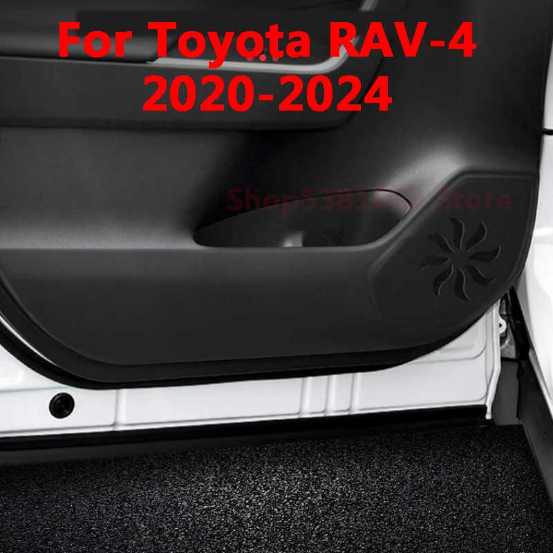 

For Toyota RAV4 RAV-4 XA50 2019-2024 Car PU Door Anti-kick Pad Door Anti-dirty Mat Protection Cushion Cover Accessories