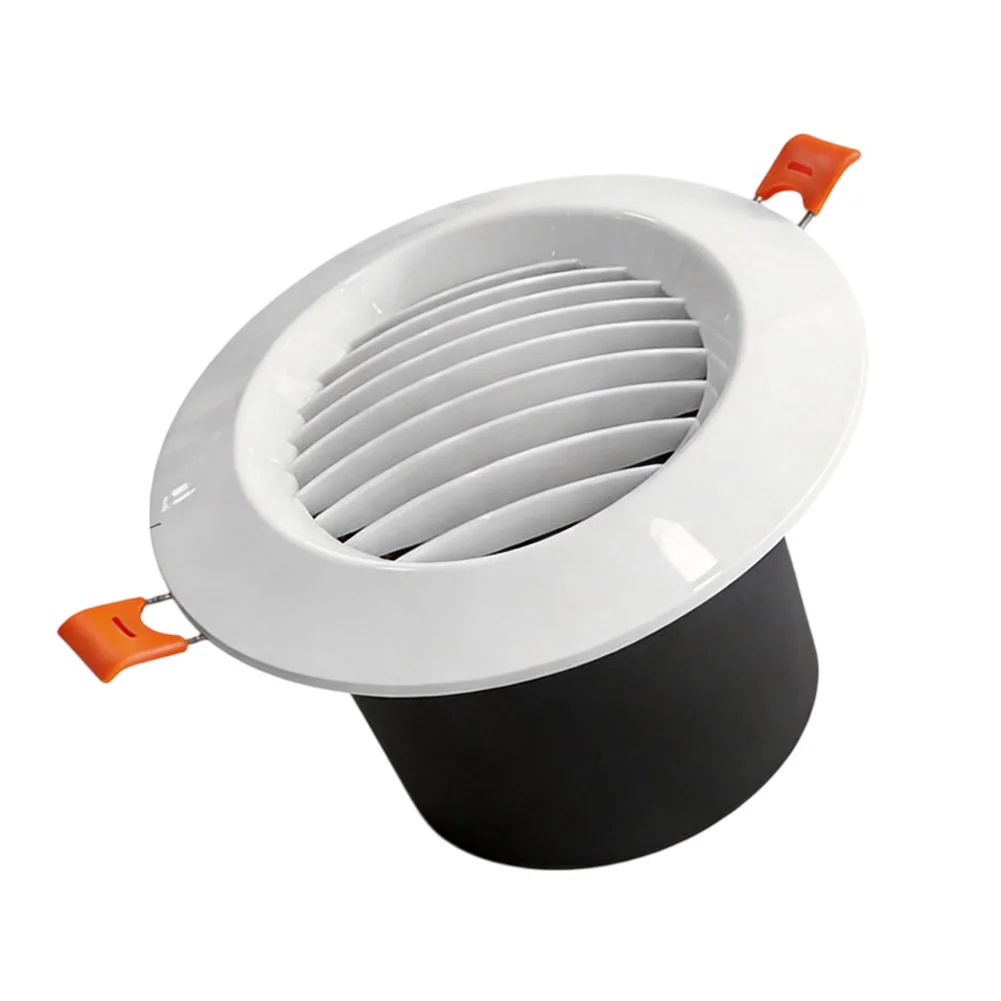 ABS Straight Louvered Spring Vent Cover for Dryer for exhaust For Bathroom Ceiling Attic and Wall Ventilation Airflow Regulation