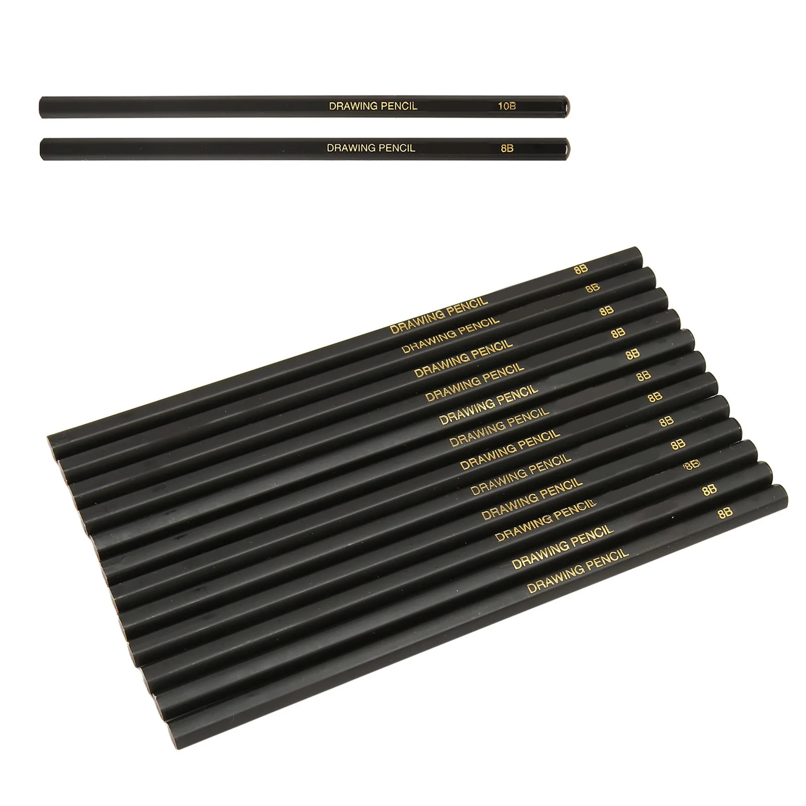 Sketch Pencils Hexagonal Barrel Drawing Pencils Graphite Break Resistant Multi Purpose Light Portable for Doodling