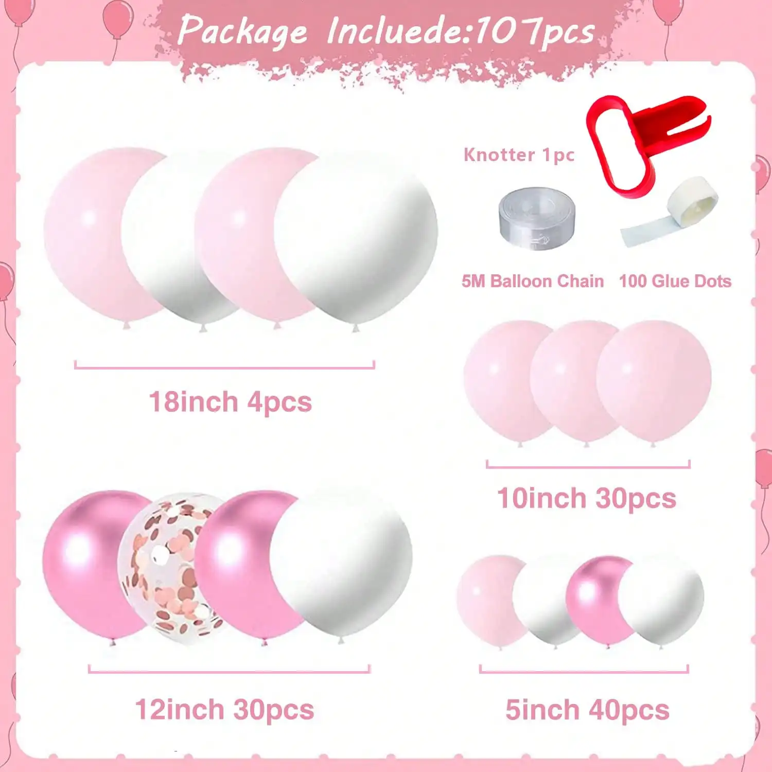 100+ розовый набор арки из воздушных шаров, розовое золото, голографический хромированный набор гирлянд из воздушных шаров, подходит для свадьбы, дня рождения, праздника, вечеринки