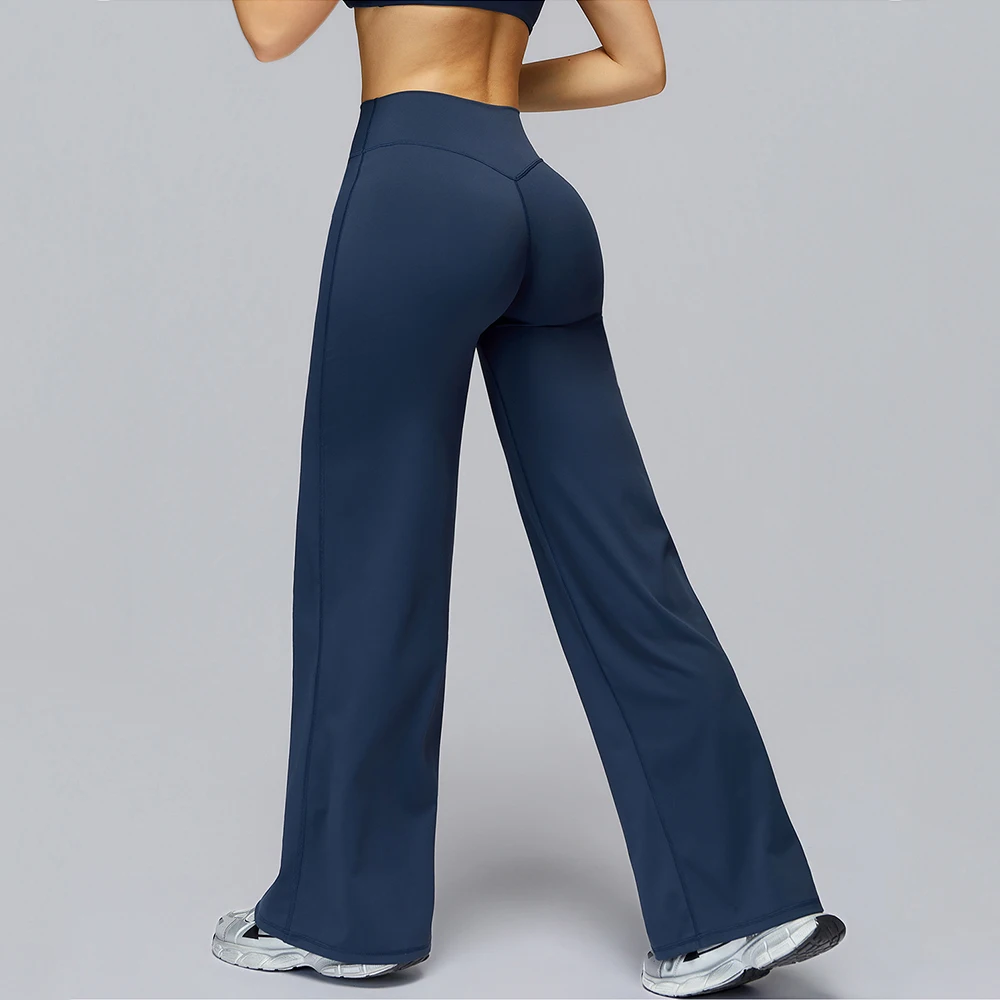 Fitness Sports Flared Pant Dance Trousers Women shaped Hip Yoga Pants Flare Leggings Women High Waist Wide Leg Pants Gym Women