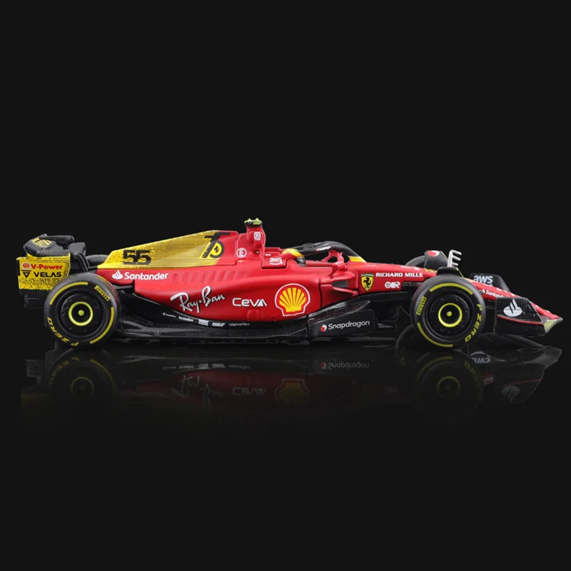 In Stock Bburgao F1 1:43 Ferrari F1-75(2022) 75th Anniversary Edition Alloy Miniature Diecast Model Charles Leclerc Toy Car Gift