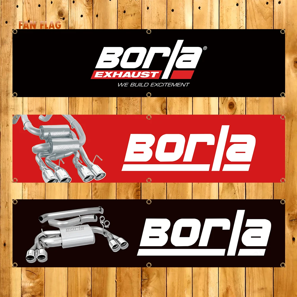 

60x240cm Borlas Banner Auto Parts Tapestry Polyester Printed Flag Garage or Outdoor For Decoration