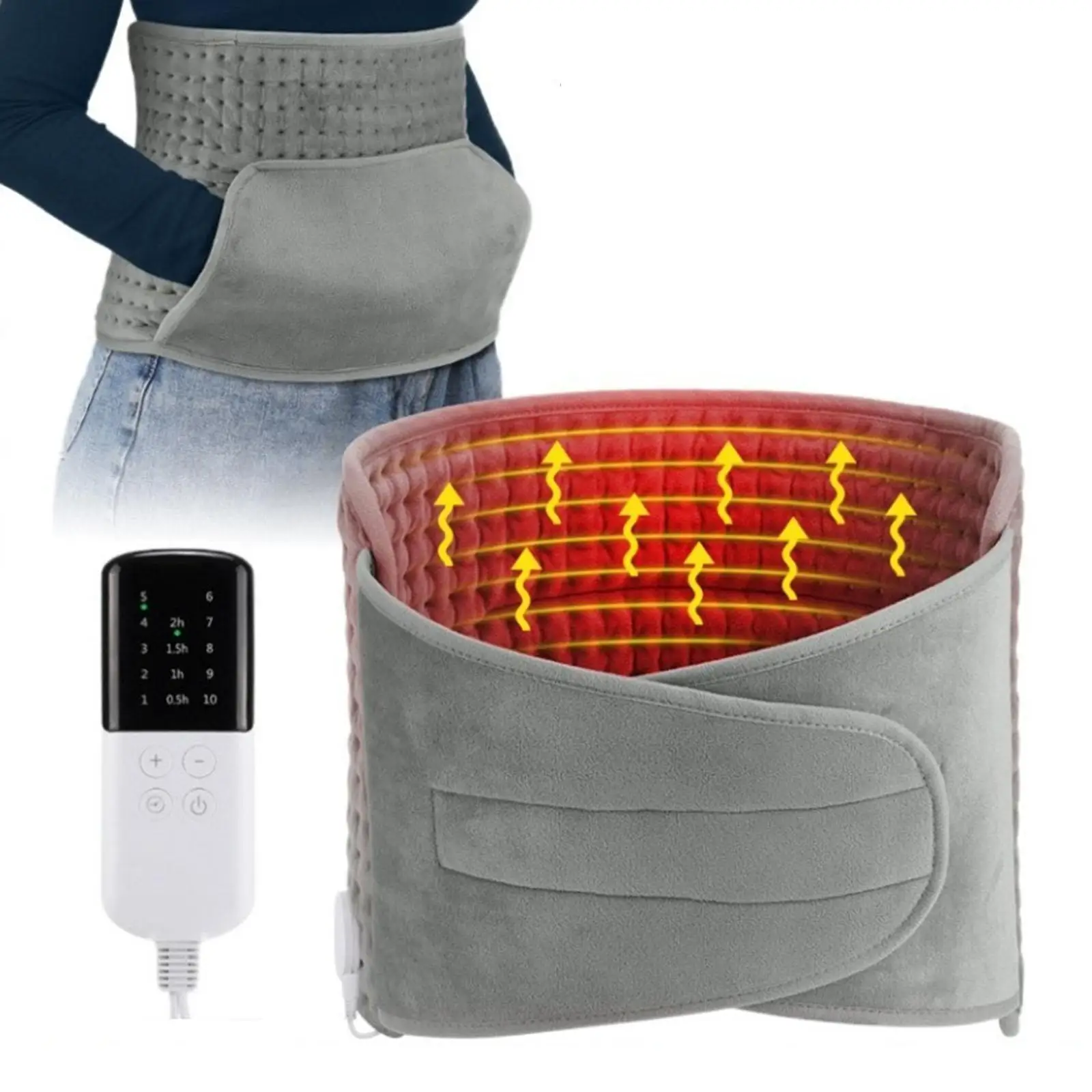 

Wired Heating Pad Waist Warmer Heated Blanket Electric Heating Waist Belt for Office Neck Shoulders Women Indoor Back Shoulders