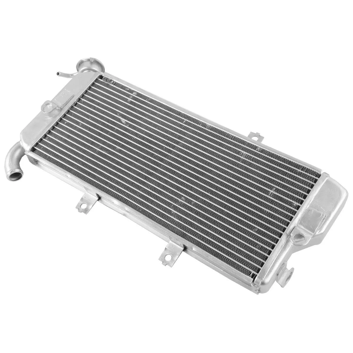 Motorcycle Radiator Cooler Cooling For Kawasaki Ninja ER6N ER6F 650R EX650 2009-2011 2010 Aluminum Silver