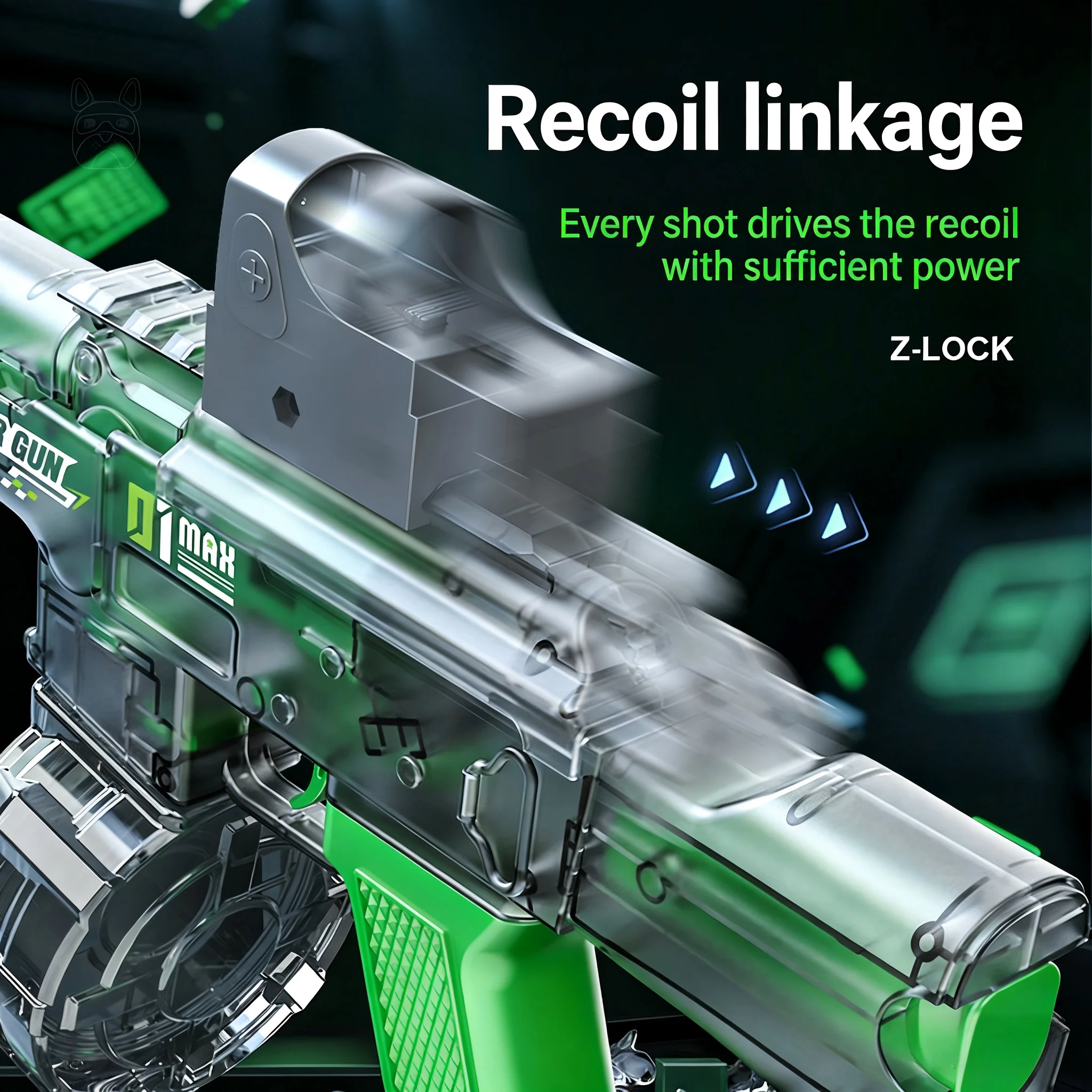 AK Electric Continuous Fire Water Gun, Fully Automatic High-Speed Outdoor Water Battle Spray Gun