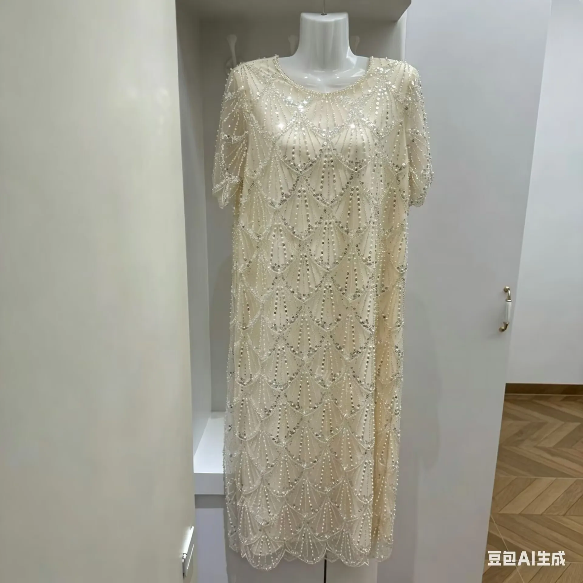 

Женское платье с бриллиантами и бусинами, летняя одежда для подиума