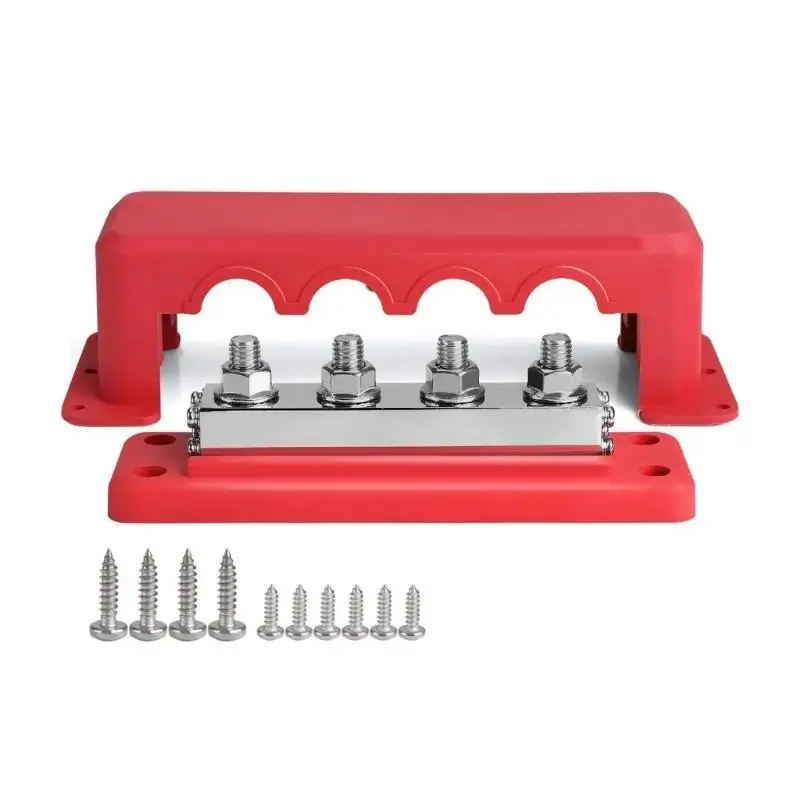 

02DE 3/8'' Bus Bar Power Distribution Block 600A Electrical Terminals Block for Car