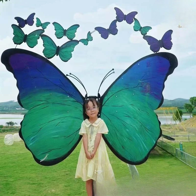 Butterfly wing swing, interactive photo angel wings, amusement equipment