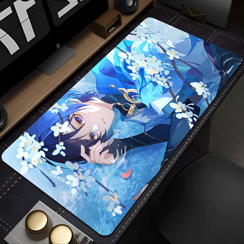 

Genshin Impact Wanderer Mousepad Office Large Anime Mouse Pad PC Gamer Cabinet Keyboard Rubber Anti-Slip Desktop Mat XXL Carpet