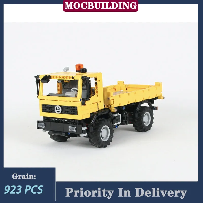 MOC City Technology Truck Yellow 917 1:21 Scale Model Building Block Dump Truck Garbage Truck  Collection Toy Gifts