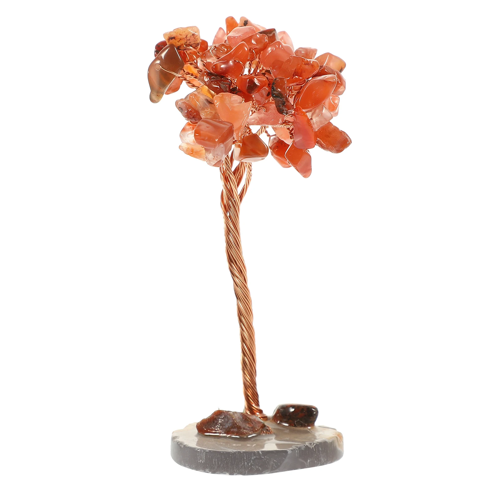 

Crystal Tree Decor Mini Gravel Desk Ornament Household Prosperity Good Luck Wealth Bedroom Dining Room Table Top Desktop Photo