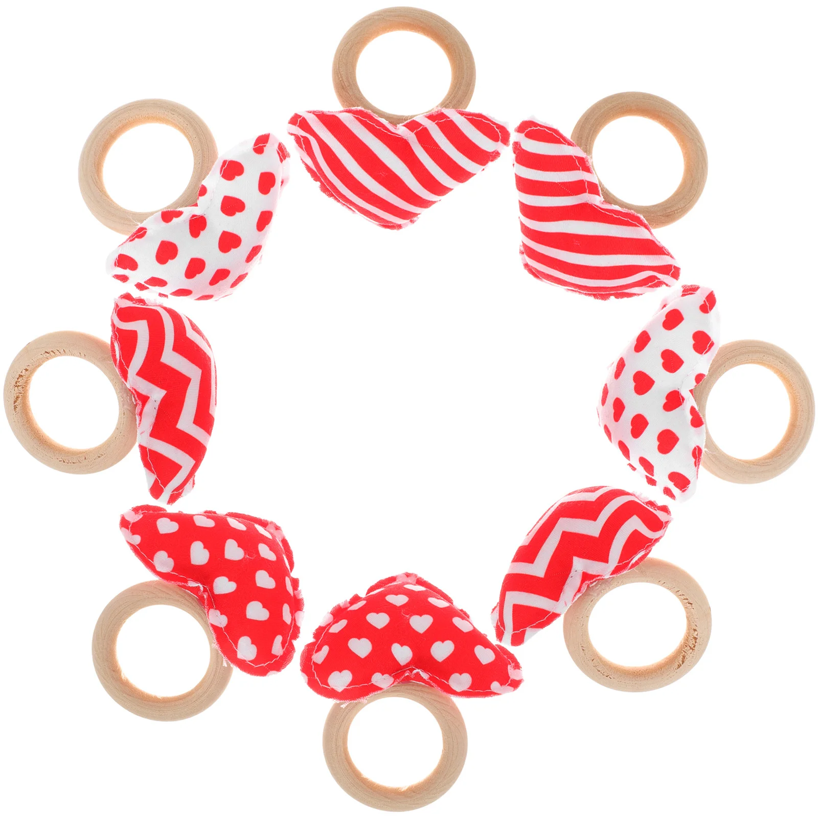 

8Pcs Napkin Rings Heart Shape Decorative Napkin Holders Romantic Table Decor for Valentine's Day Wedding Holiday Party