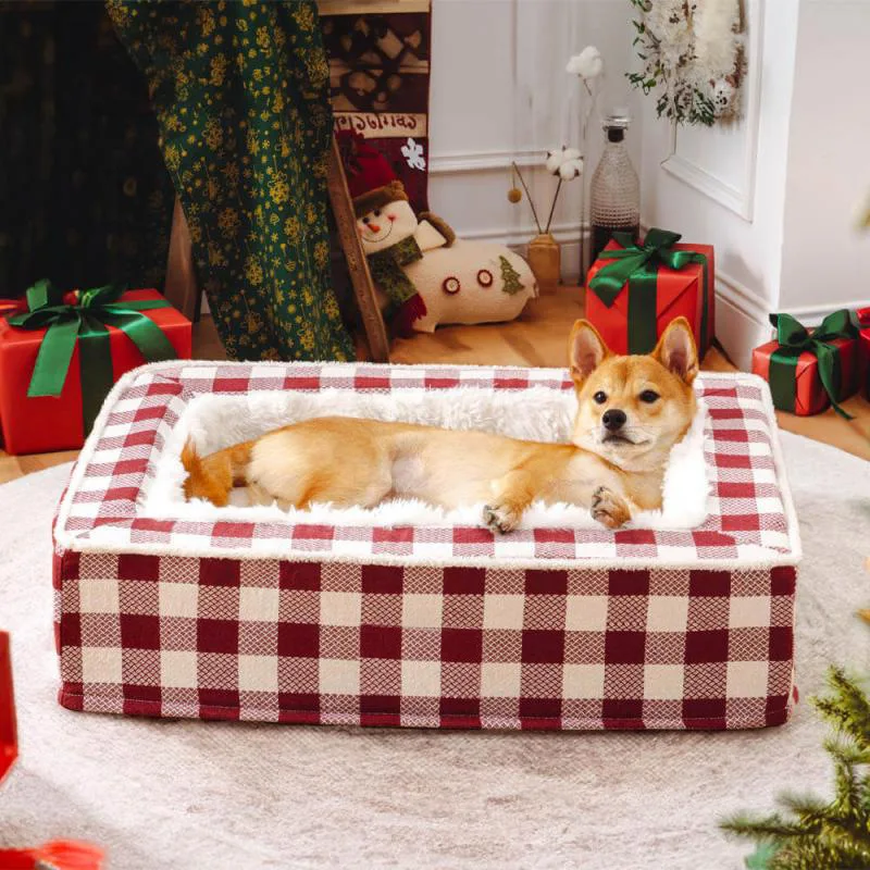 

All Seasons Removable Washable Pet Exclusive Classic Plaid Dog Kennel Eco-Friendly Universal Dog Sleeping Mat Bed