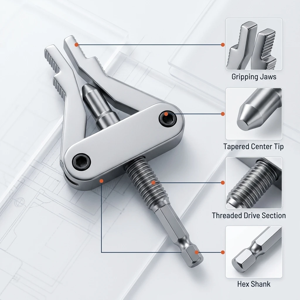 Breakage Dismantling Device Suitable for 4/6 Branch Pipes With 1 Inch Water Pipe Damage and Internal Thread Removal Artifact.