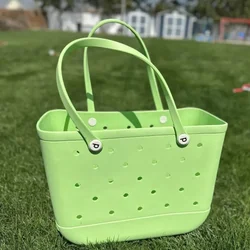 EVA Summer Outdoor Beach Bag Women's Handbag Waterproof Hole Bag Shopping Shoulder Bag