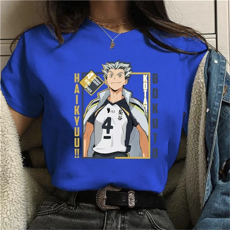 NEW Anime Kotaro Bokuto Graphic Print T-Shirts Women Fashion Anime Harajuku Tee Shirt Streetwear Casual Loose Crew Neck T-shirt