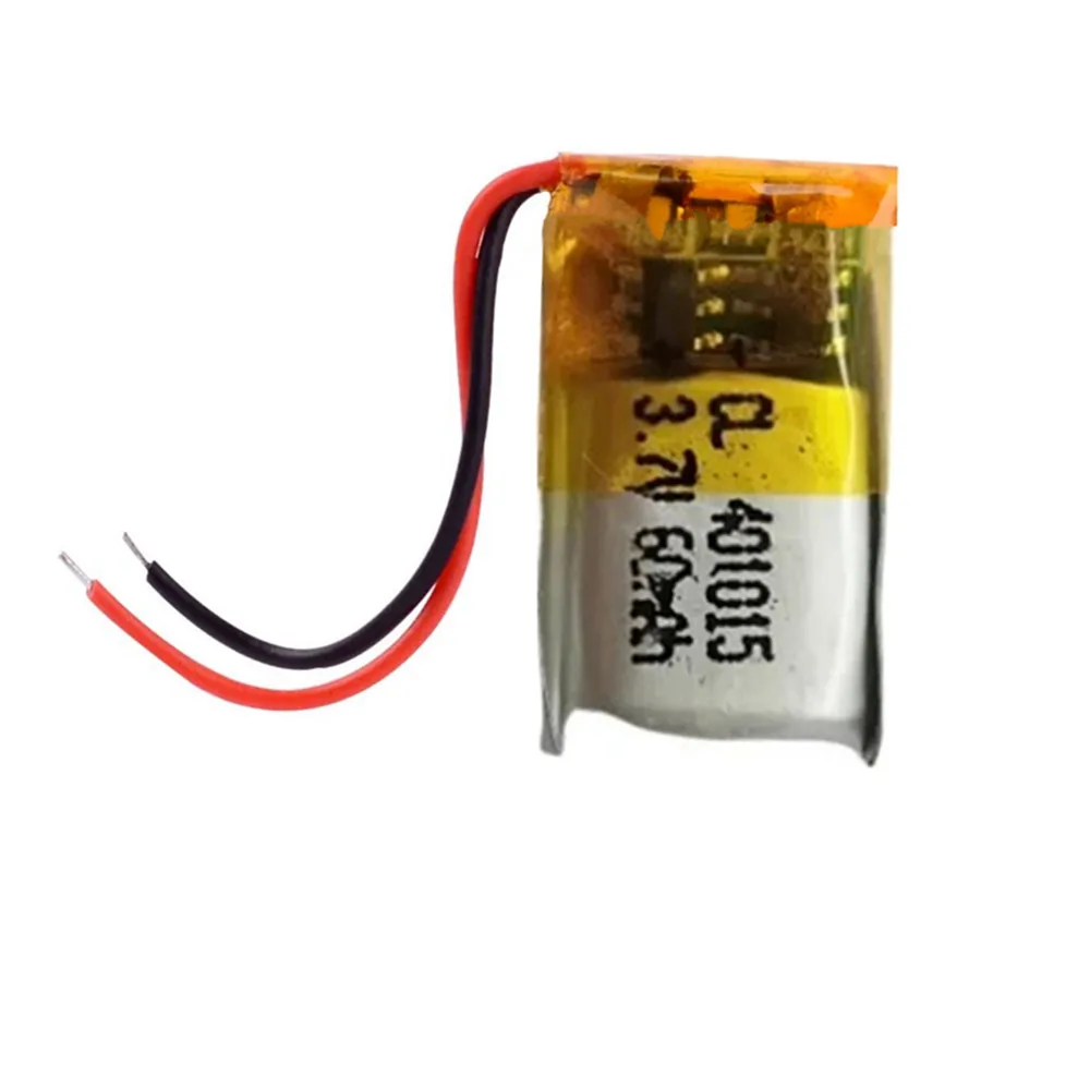 1-10PCS 401015 3.7V 60mAh Small Size Lipo Lithium Polymer Rechargeable Battery For MP3 Bluetooth MID headset headphone video pen