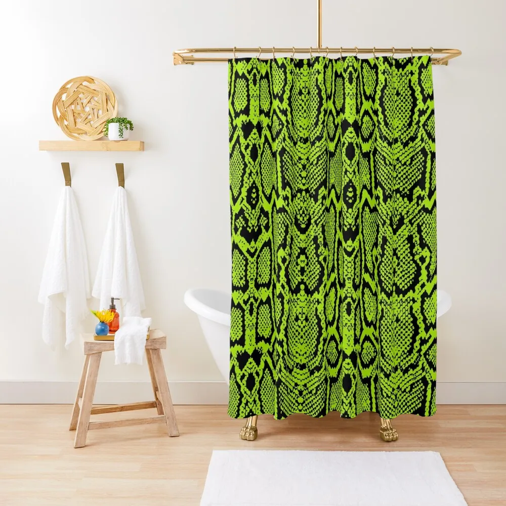 

Snake Skin Shower Curtain Bathroom Accessorys Waterproof Shower Curtain