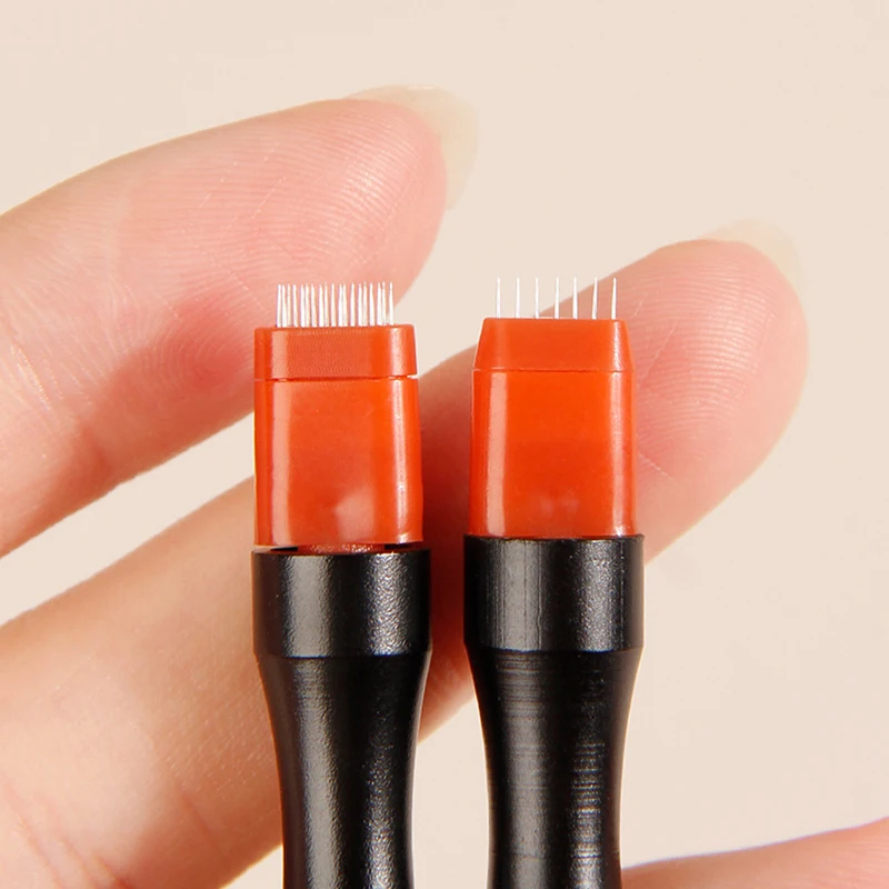 2 Stuks Microblading Tattoo Fog Naalden Permanente Make-Up Handmatige Pen Tattoo Naald Licht Zuurstof Naalden Voor Fog Wenkbrauw Lip Eyeline