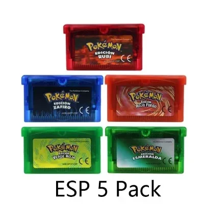 GBA-Spiel Pokemon-Serie Videospiel-Kassette Konsolenkarte Pokemon Emerald FireRed Ruby LeafGreen Sapphire Mehrsprachig