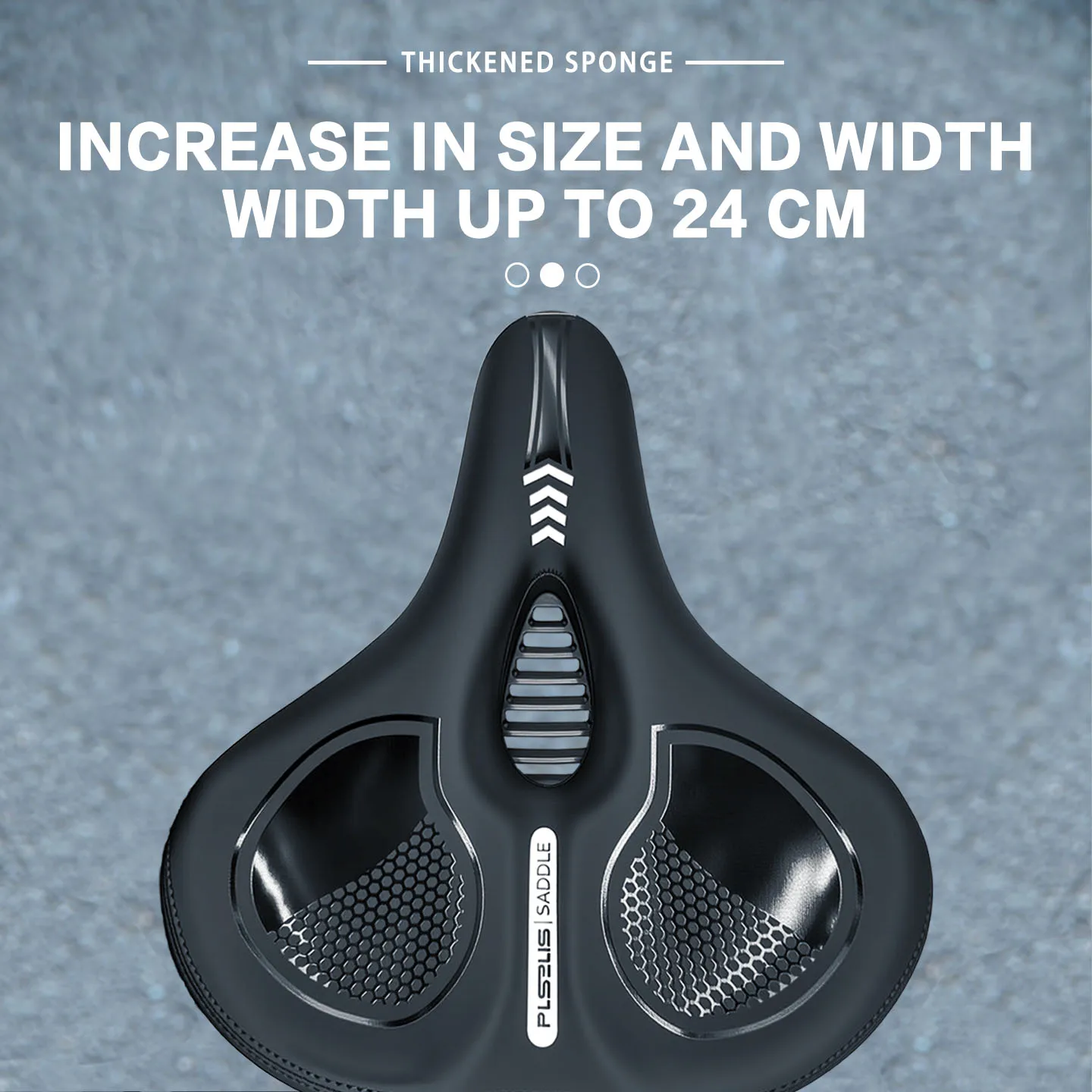 Plselis Thickened, Spacious, Soft and Comfortable 620g Bicycle Saddle - No Fatigue After Long Rides