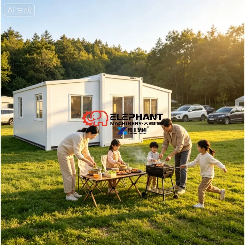 20FT & 40FT Portable Expandable Container House Cabin Kit with 3 Bedroom and Fully Kitchen & Bathroom Tiny Homes