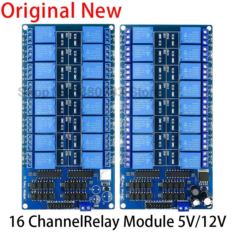 5V 12V 16 Channel Relay Module With Optocoupler Relay Output 1 2 4 6 8 Way Relay Module For Arduino In stock